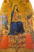 Ambrogio Lorenzetti Madonna and Child Enthroned with Angels and Saints oil painting reproduction